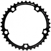 Spécialités TA PLATEAU ROUTE 5BRA D.130 ALIZE INTERIEUR NOIR ALU 7075 TYPE SHIMANO 8-9-10V.