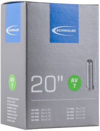 Schwalbe CHAMBRE A AIR VELO 20 x 1.50-2.35 VALVE STANDARD (40-406 à 54-428) (AV7)