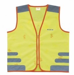 Wowow gilet de sécurité Nutty Jacket p. enfants jaune bandes réfl.