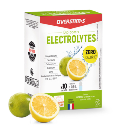 Overstim.S BOISSON ELECTROLYTES CITRON-CITRON VERT ÉTUI 10 SACHETS
