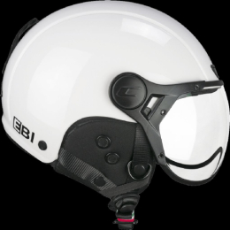Casque De Ski CGM EBI Unisexe Bordeaux Satiné XL (60 Cm) – Double Certification Ski/Vélo/Speed E-Bike, Visière Profilée