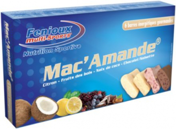 Fenioux Boîte 6 barres Mac'Amande (4 parfums)