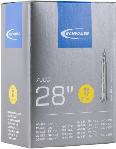 Schwalbe Chambre a air velo 700 x 28-45 valve presta obus