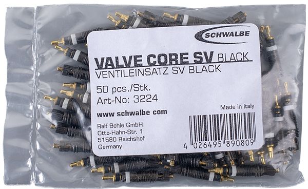 Schwalbe Corps de valve chambre a air noir presta obus de valve