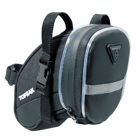 Sacoche De Selle Topeak Aero Wedge QR – Fixation Rapide, 1000 Deniers Teflon, Plusieurs Tailles – Pour Vélo Route Et VTT