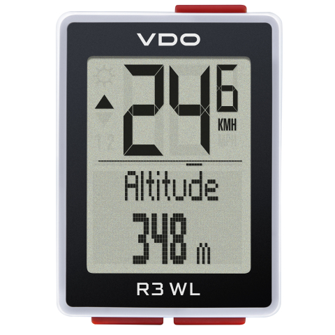 Ordinateur De Vélo VDO R3 WL STS - Altimètre, Vitesse, Sans Fil, étanche - Neuf Avec Accessoires