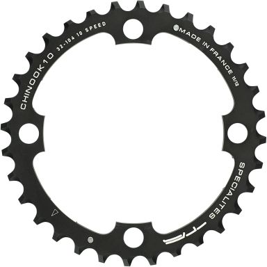 Spécialités TA PLATEAU VTT 4BRA D.104 CHINOOK DOUBLE-TRIPLE EXTERIEUR NOIR ALU POUR 10-11V.