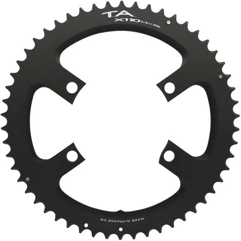Spécialités TA PLATEAU ROUTE 4BRA D.110 POUR SHIMANO ULTEGRA R8000 - 6800 X110 EXTERIEUR NOIR 11V.