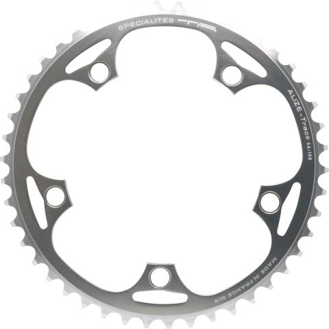 Spécialités TA PLATEAU PISTE 5BRA D.130 ARGENT ALU 7075 POUR CHAINE 3.17mm (11-8)
