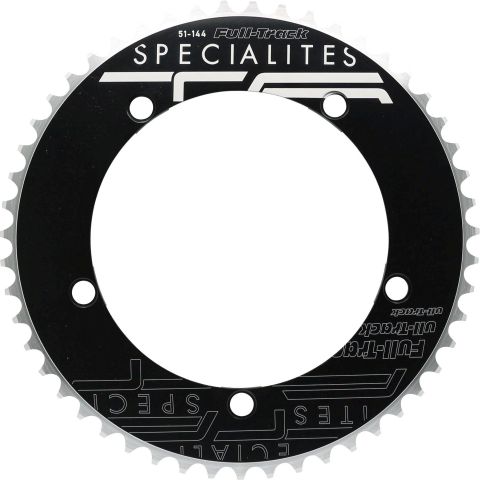 Spécialités TA PLATEAU PISTE 5BRA D.144 TA FULL TRACK NOIR ALU 7075 POUR CHAINE 3.17mm (11-8)
